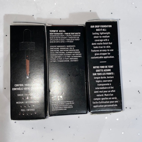 3 NYX Professional Makeup Total Control Pro Drop Foundation TCPDF19 Mocha - Picture 3 of 4